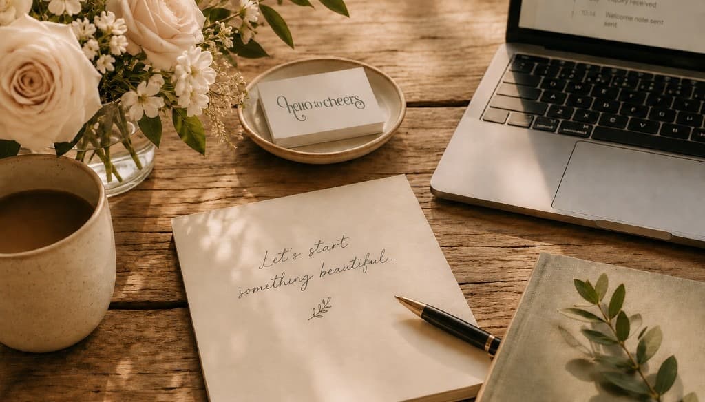 Let's start something beautiful — the first hello that begins a relationship